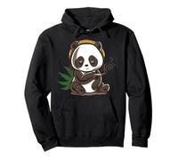 Panda Fuma Erba Marijuana Cannabis Weed Rastafari Kiffer Felpa con Cappuccio