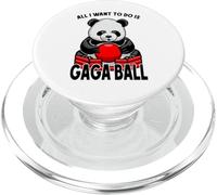 Panda Gaga Ball Tutto quello che voglio fare è un simpatico e divertente giocatore di orsi PopSockets PopGrip per MagSafe