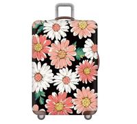 Panda Gatto Pesce Fiori E Cielo Stellato Coprivaligia Elastica Lavabile,Antipolvere E Antigraffio Luggage Cover,Per Bambini,Ragazze,Adulti,18-32 Pollici Copri Valigia (Fiore,M(22-24inch))