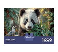 Panda gigante Puzzle Classico 1000 Pezzi Cartone Riciclato Ruscello nella foresta di bambù Attività Indoor Per Coppie Famiglia, Divertimento Giorni Pioggia, 38x26cm/1000pcs