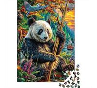Panda Gigante Puzzle Da 1000 Pezzi - Puzzle Ad Alta Difficoltà,Giochi Stimolanti Per Tutta La Famiglia 52x38cm/1000pcs