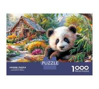 Panda gigante Puzzle Da Tavolo 1000 Panda casetta Superiore Qualità Per Studenti Con Guida Di Montaggio Regalo Di Compleanno 70x50cm/1000pcs