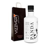 PANDA GIN - Gin Biologico 100% Organico - Gin con Litchi, Ciliegia, Arancia, Basilico, Rosmarino, Anice Stellato - Gin Botaniche Premium - 40% Vol. 500 ml