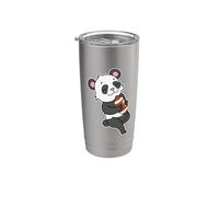 Panda gioca a football americano Bicchiere termico in acciaio inox doppia parete