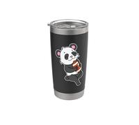 Panda gioca a football americano Bicchiere termico in acciaio inox doppia parete