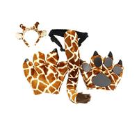 Panda/Giraffa/Dinosauro/Orso Costume Set Orecchio Fascia Coda Zampa Animale Accessori Costume Per Halloween Cosplay Costumi Dinosauro