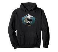 Panda Hiking Backpack Mountain Trekking Felpa con Cappuccio