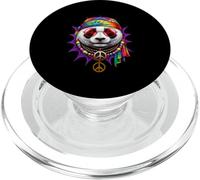 Panda Hippie Tie Dye Anni 60 70 Pace Festival Retrò PopSockets PopGrip per MagSafe