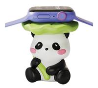 Panda Horloge Oplaadstandaard - Gebeeldhouwd Hars Oplaadstation, Beeldje Bureau Organizer | Horloge Display Base per lavagna, Decoratief Panda Beeldje met Draadloze Oplader Geschikt voor Geb