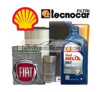 PANDA II 1.3 JTD MULTIJET 16V Kit Cambio olio Shell HX7 10W40 e Filtri Tecnocar