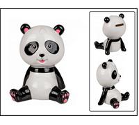 Panda In Ceramica Risparmiatore Seduto Decorazione 16x10x10 Cm