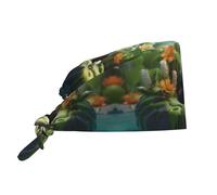 Panda in The Pool Prints, berretto da lavoro per cucina, palestra e nuoto, colore nero