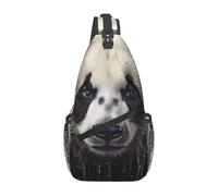Panda in the water Borsa a tracolla casual durevole di grande capacità leggera e traspirante adatta per vari luoghi all'aperto