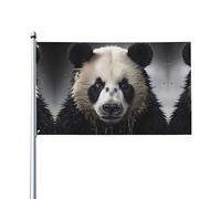 Panda in the water Prints Bandiere decorative per esterni 0,9 x 1,5 m leggere e belle adatte per cortili all'aperto e celebrazioni di festival.