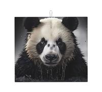 Panda in the water Tappetino scolapiatti da cucina, 40,6 x 45,7 cm, tappetino assorbente per piano di lavoro della cucina, decorativo, resistente, lavabile, riutilizzabile,