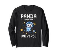 Panda In Un Altro Universo Creatura Spaziale Divertente Maglia a Manica