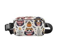 Panda indiano Cartoon Carino Cross Body Bag Belt Pack per gli uomini donne grande capacità con cinghia regolabile per viaggio palestra lavoro bolsas de cintura para mujer