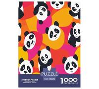Panda Jigsaw Puzzle Impossibili 1000Pcs Decorazione Per La Casa. Rilassamento E Intelligence Per Adulti E Ragazzi Da 14 Anni 38x26cm/1000pcs