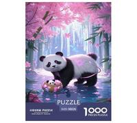 Panda Jigsaw Puzzle Impossible 1000 Pezzi Decorazione Per La Casa. Rilassamento E Intelligence Per Adulti E Ragazzi Da 14 Anni 38x26cm/1000pcs