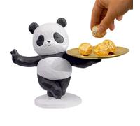 Panda Key Holder - Cute Resin Key | Tray With Secure Storage | Decorative Animal Dish For Entryway | Durable Organizer For Keys, Wallet, Multifunctional Home Decor Gift
