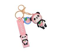 Panda Keychain - Panda for Women | Silicone Wristlet Keychain for Friends, divertente Panda Charm portachiavi con cinturino in silicone, Cartoon Bear Panda Lovers for Friends Adawd