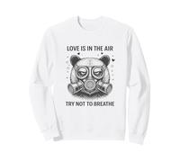 Panda Love is in The Air - Maschera Antigas per San Valentino Felpa