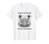 Panda Love is in The Air - Maschera Antigas per San Valentino Maglietta