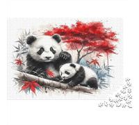 Panda madre e cucciolo Puzzle 1000 Pezzi Adulti In Incastro Perfetto,Un Busta Di Puzzle A Rompicapo Per Enigma Ultra Difficile,Ideale Per Serata Giochi in Scatola,Il Miglior Regalo Per Gli Amanti De