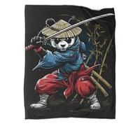 Panda, maestro di spada Coperta 3D Lenzuola in Flanella Con Stampa Digitale Trapunta Da Divano Per Ragazzi E Ragazze 70x80inch(180x200cm)
