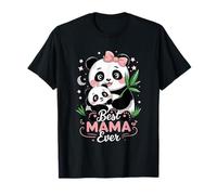 Panda Mamma E Cucciolo Migliore Mama Mai Carino Scena Maglietta