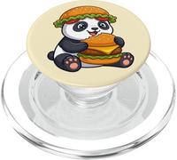 Panda Mangiare Hamburger Cartoon Graphic PopSockets PopGrip per MagSafe