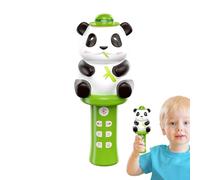 Panda - Microfono per bambini - Giocattoli interattivi per bambini piccoli, lettore musicale portatile leggero, altoparlante portatile senza fili, sviluppo sensoriale educativo, set regalo con