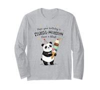 Panda-Monium - Gelato per Feste, Design Divertente Maglia a Manica