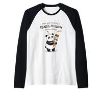 Panda-Monium - Gelato per Feste, Design Divertente Maglia con Maniche Raglan