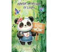 PANDA-MONIUM OF LOVE - panda notebook: 120 lined pages each with a cute panda in the corner.