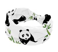 Panda National Treasure - Fasce larghe in bambù da donna, antiscivolo, sportive, elastiche, per yoga, allenamento, tutti i giorni