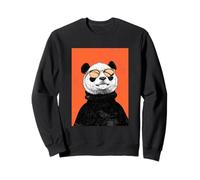 Panda - Occhiali da Sole alla Moda Anni '80 con Ritratto Pop Felpa