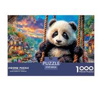 Panda on SwingMonumental Jigsaw Puzzles for Adults Featuring 1000 Advanced, Notoriously Difficult Challenging Puzzle Educational Game Pieces - Designed As The Most Memorable Gift Jigsaw Puzzles for A