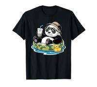 Panda Orso Boba Perla tè al Latte Maglietta