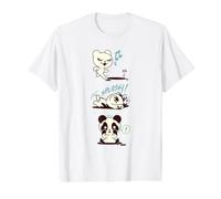 Panda Orso Comic Storia Maglietta con Stampa Grafica Economica