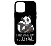 Panda Pallavolo Carino Voglio Solo Giocare A Pallavolo Custodia per iPhone 12 mini