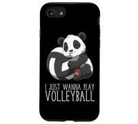 Panda Pallavolo Carino Voglio Solo Giocare A Pallavolo Custodia per iPhone SE (2020) / 7/8
