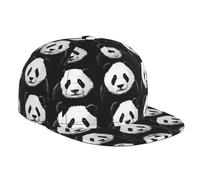 Panda Pareto Chart Sport Travel Baseball Cap | Cappello regolabile a tesa piatta | Cappello da sole unisex nero