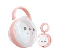 Panda Pattern Pacifier Chain Box Set - Pacifier Holder, Dustproof Cover Portable Supplies Binky Case | For Boys Girls Travel Outdoor Park Airplane Car Seat Diaper Bag Stroller Suitcase