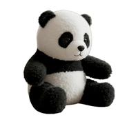 Panda Peluche animale - Cuscino in peluche Panda | Decorazione della casa Pandda da collezione | Modello animale di peluche per asilo, studio, mensola, camera da, soggiorno, regalo morbido