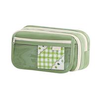 Panda Pencil Case, Large Capacity Stationery Pen Storage Pouch, 8.66x5.12 Inches Portable Zipper Pencil Organizer Box with Compartments for Pencils, Pens, and Erasers