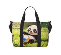 Panda Play Ball - Borsone da viaggio leggero, da portare con sé, per uomini e donne, impermeabile, per la palestra, i viaggi del fine settimana