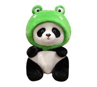 Panda Pllushie - Handmade Stuffed Panda Bear, Soft Hugging Pillow Toy | Cartoon Plush Animal for Nursery Decor, Bedside Sleeping Doll, Giant Chubby Gift for Kids, Boys and Girls Room Decoration