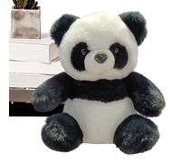 Panda Plush Doll, Realistic Panda Tabletop Toy, Adorable Emotional Comfort Companion 7.09x7.09x9.84 inches, Soft Animal Stuffed Figure for Women, Teens, Adults, Kids, Boys, Girls