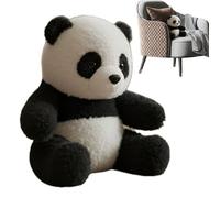 Panda Plush per supporto emotivo, peluche + cotone 21x15x13cm | Panda Peso Plūsh giocattolo con un orsacchiotto rilassante, realistico, plūsh | bambola regalo per alleviare lo stress